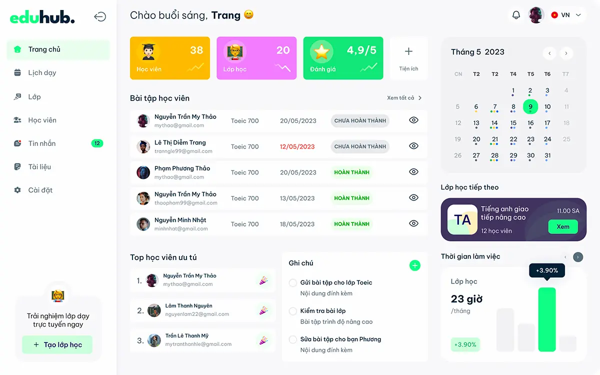 Eduhub – UI:UX Design for Online Learning Platform